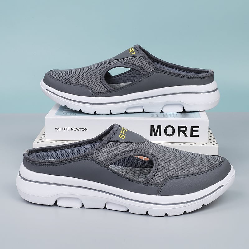 Men’s Slip-On Clog Shoes with Ventilated Upper and Cushioned Sole