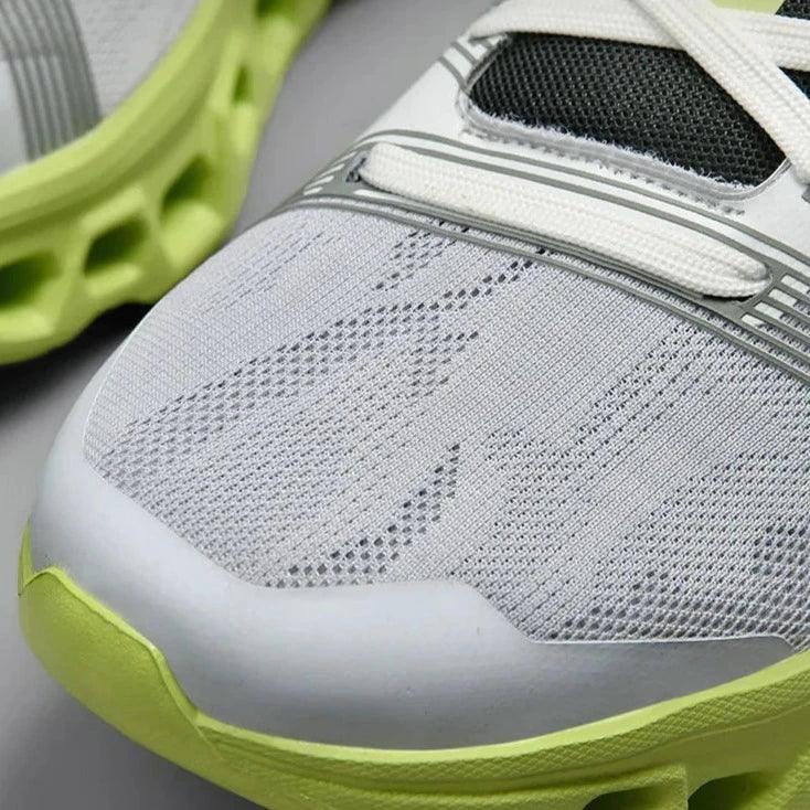 Men's Lace-Up Low-Top Sneakers with Mesh Upper and Pod-Cell Sole