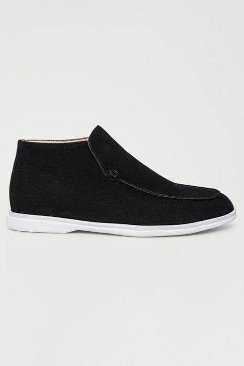 Men’s High-Cut Loafers with Slip-On Design and Clean Ankle-Height Silhouette