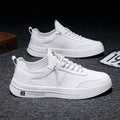 Men's Lace-Up Low Top Sneakers - Round Toe - Flat Rubber Sole