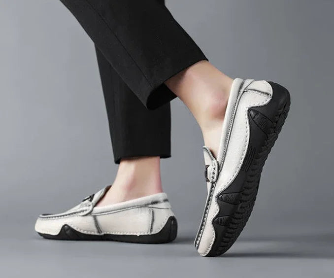 Men's Slip-On Loafers - Round Toe - Horsebit Bar