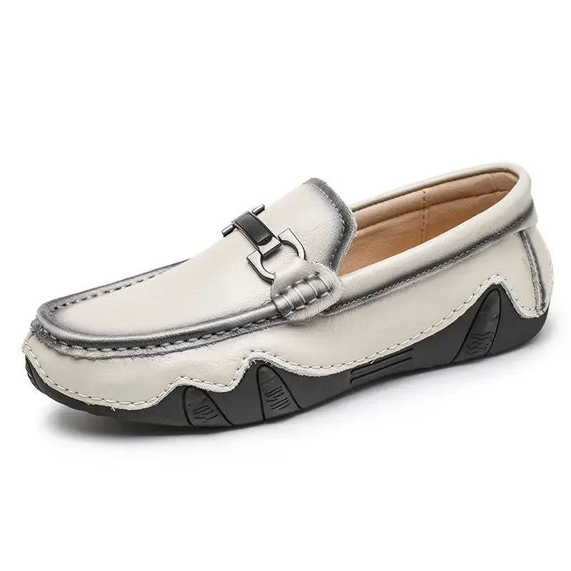 Men's Slip-On Loafers - Round Toe - Horsebit Bar