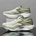 Men's Lace-Up Running Sneakers - Low Top - Mesh Upper - Curved Midsole