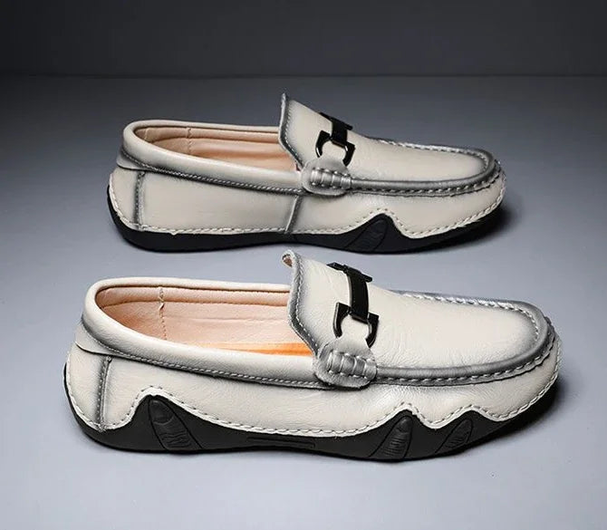 Men's Slip-On Loafers - Round Toe - Horsebit Bar