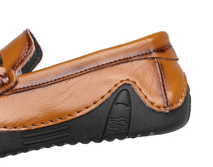 Men's Slip-On Loafers - Round Toe - Horsebit Bar