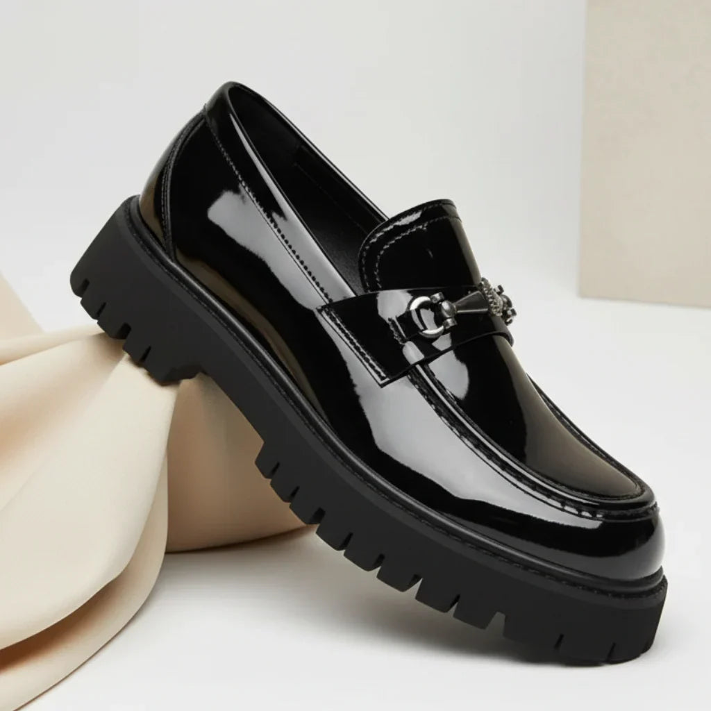 Men's Chunky Sole Slip-On Platform Loafers