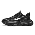 Men's Chunky Platform Sneakers - Lace-Up Low-Top