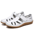 Women's Fisherman Sandals - Hook Loop Closure - Cut-out Design