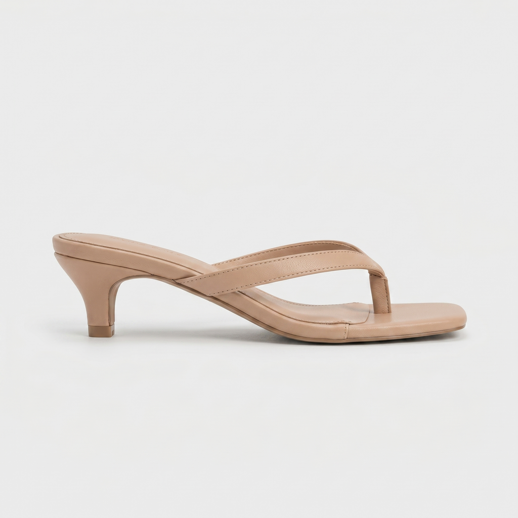 Women's Square Heel Thong Heels - Heeled Flip Flops