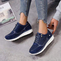 Women’s Lace Up Sneakers with Side Zip and Platform Sole
