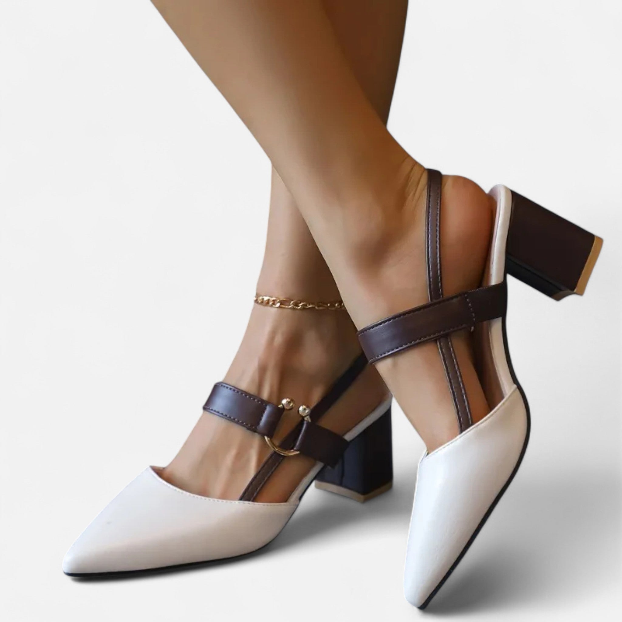Women’s Mary Jane Heeled Sandals with Chunky Block Heel