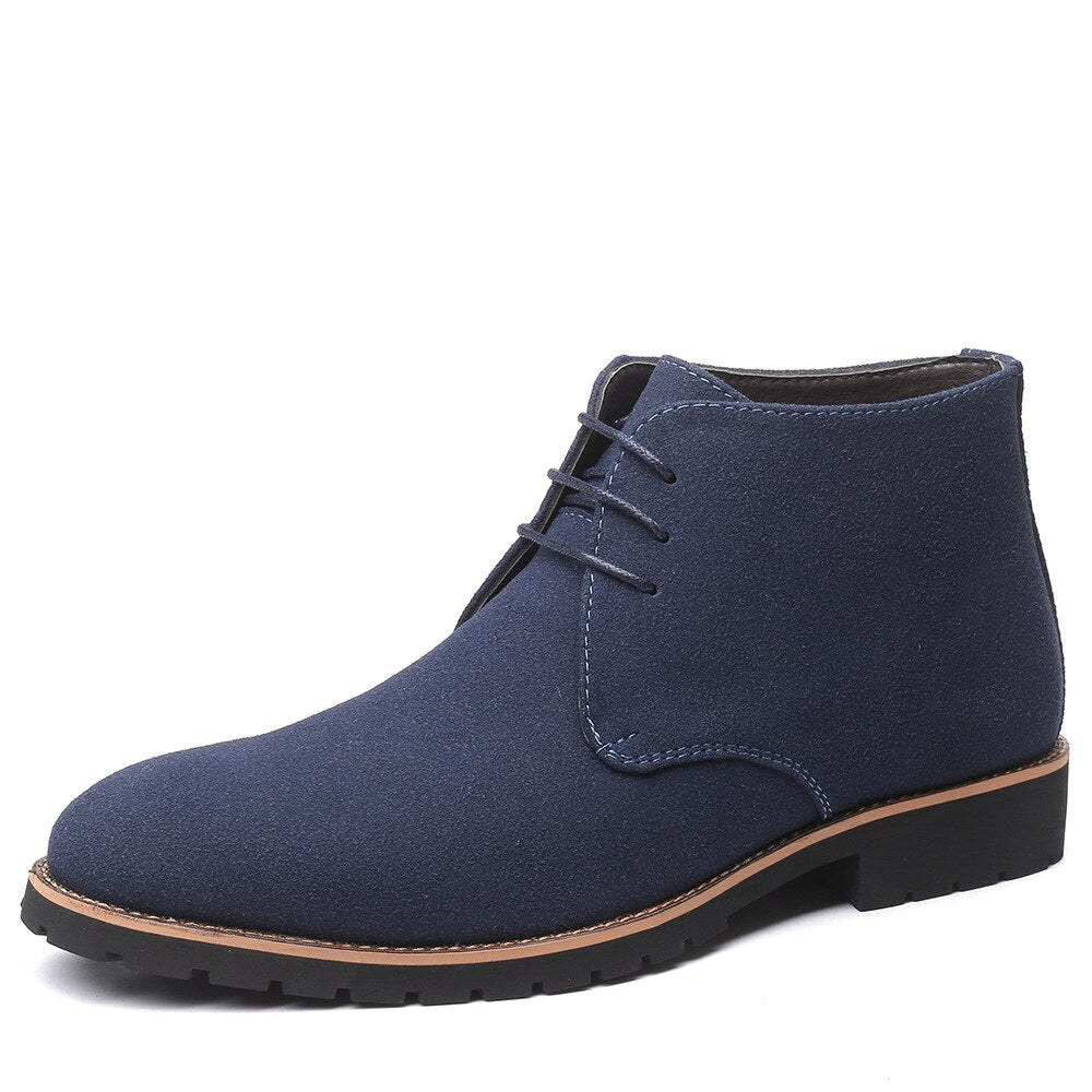 Men’s Refined Lace-Up and Chelsea Boots with Structured Sole