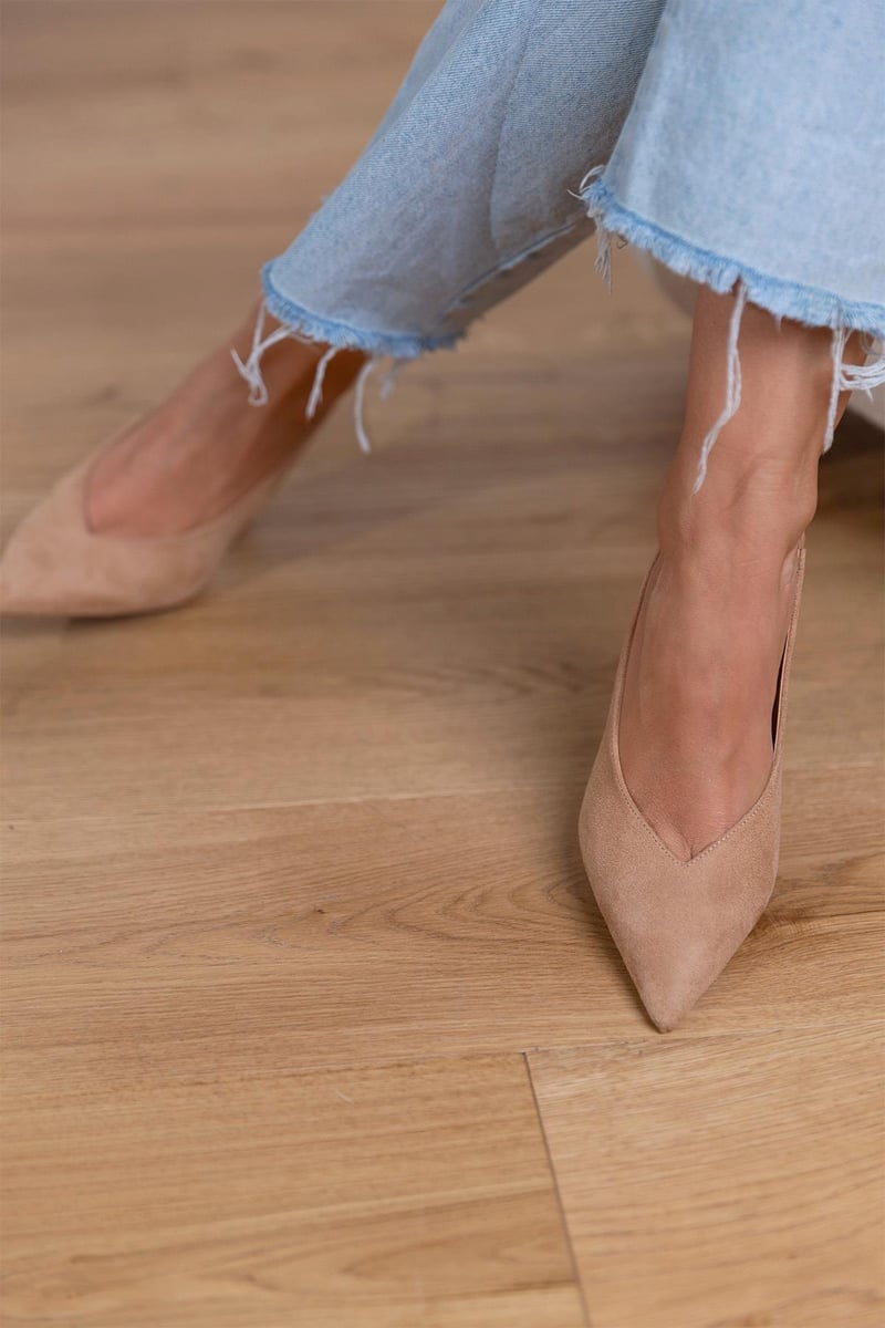Women's Pointed Toe Slingback Stiletto Heels