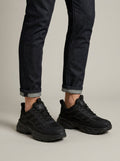Men's Chunky Sneakers - Lace-Up Low Top Shoes with Thick Rubber Sole