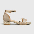 Women’s Open-Toe Ankle Strap Sandals with Block Heel - Front Strap