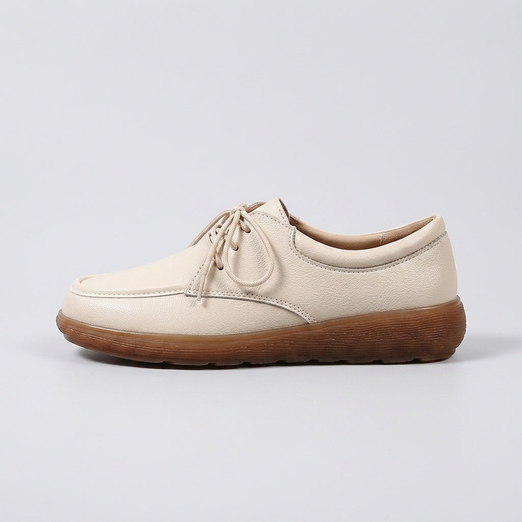 Women's Lace-Up Flat Loafer Sneakers