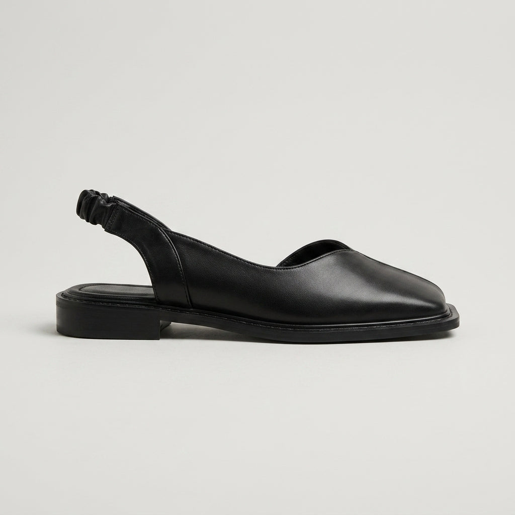 Women’s Square Toe Slingback Sandals with Modern Low Heel