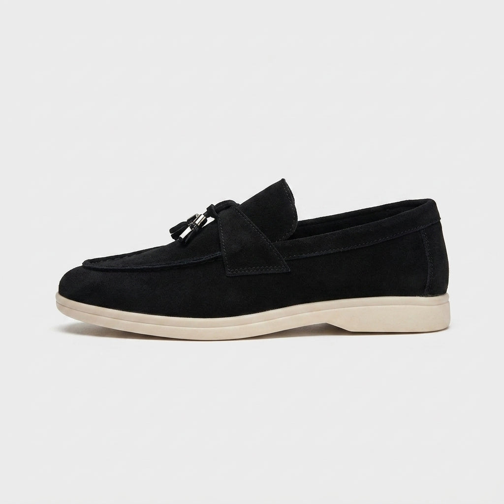 Women's Chain Detail Slip-On Penny Loafers - Flat Sole