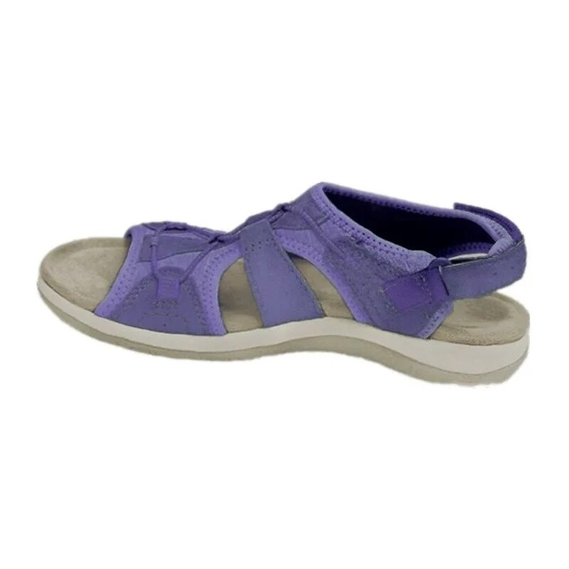 Women’s Adjustable Open Toe Sandals with Back Strap and Flat Sole